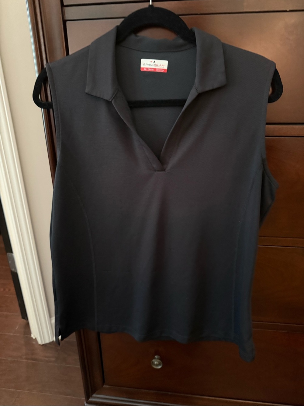 Grand Slam Sleeveless Golf Top - Black (2 of 3)